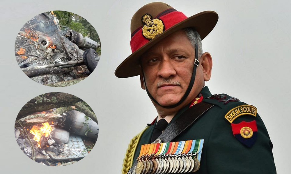 हेलिकप्टर दुर्घटनामा परेका भारतीय रक्षाध्यक्ष रावतसहित १३ जनाको मृत्यु