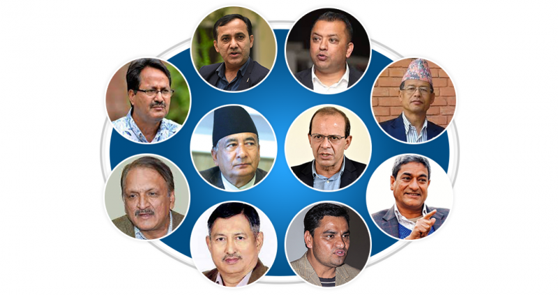 कांग्रेस महाधिवेशन: शक्तिशाली दुई महामन्त्रीका लागि १० नेताको दाबी