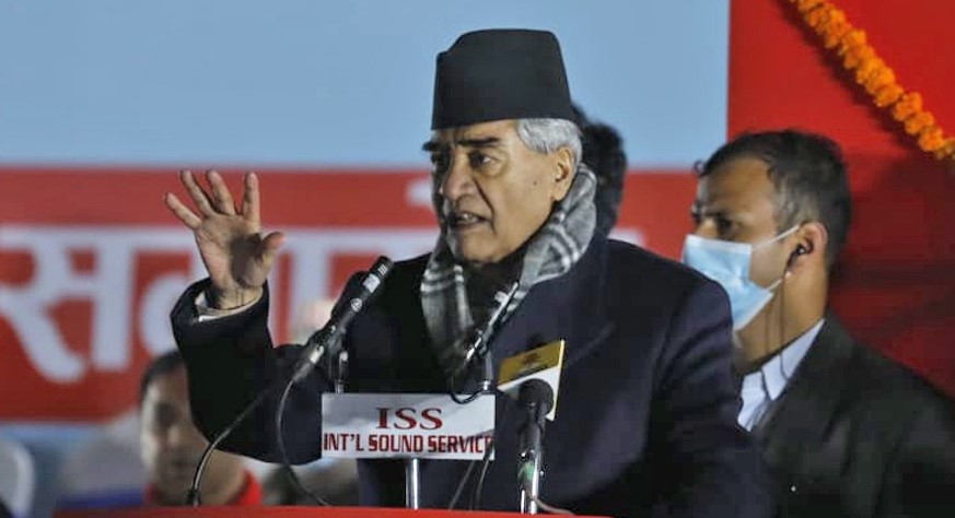 नेपाली कांग्रेस महाधिवेशनः ओलिलाई दोष देखाउदै देउवाले भोट मागे