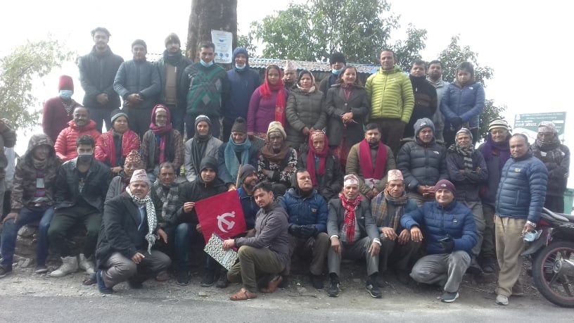 पोखरा महानगरमा एमालेले निर्वाचन केन्द्रित कार्यक्रम गर्दै