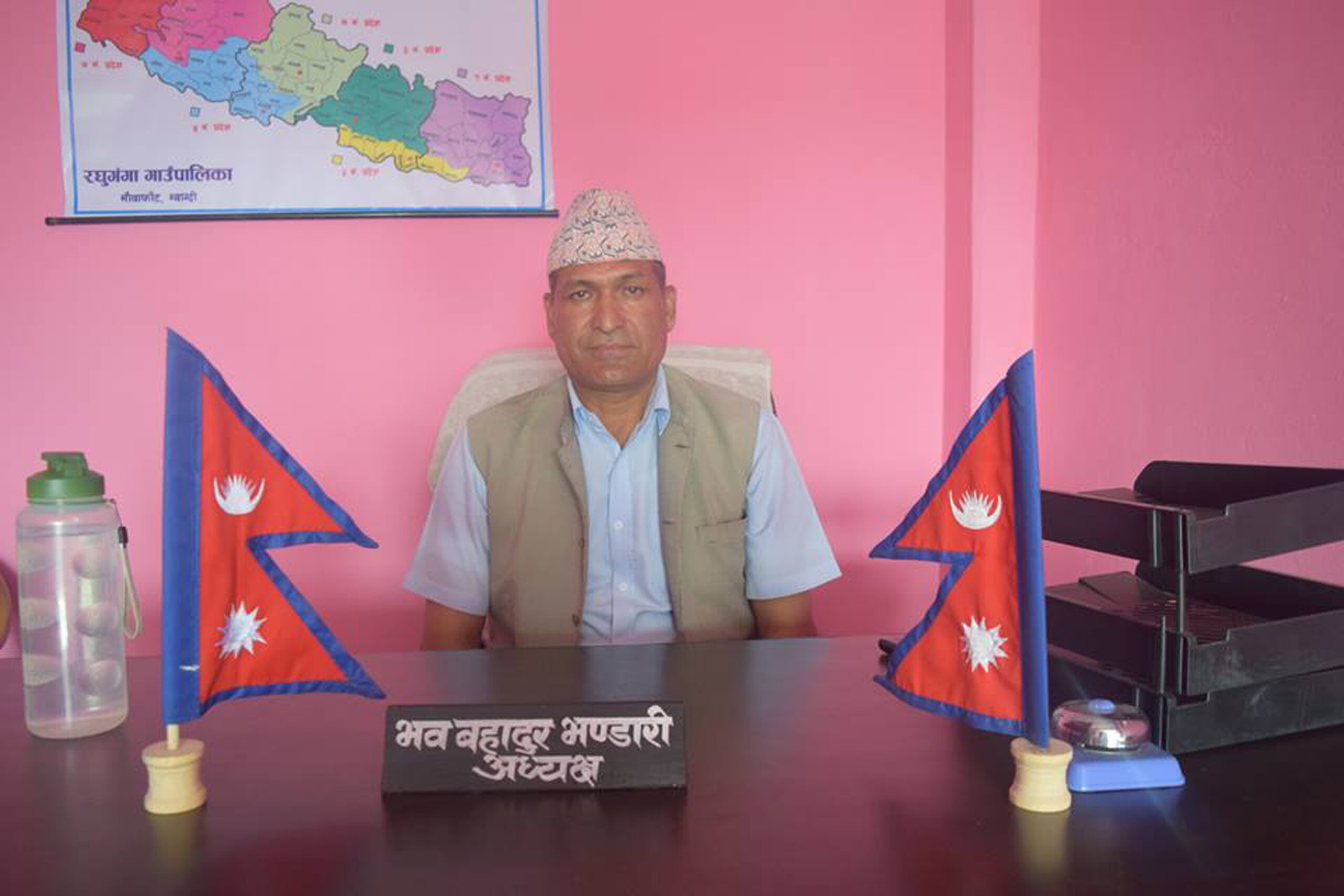 रघुगंगामा कांग्रेसका अध्यक्ष उमेदवार भण्डारीविरुद्ध उजुरी