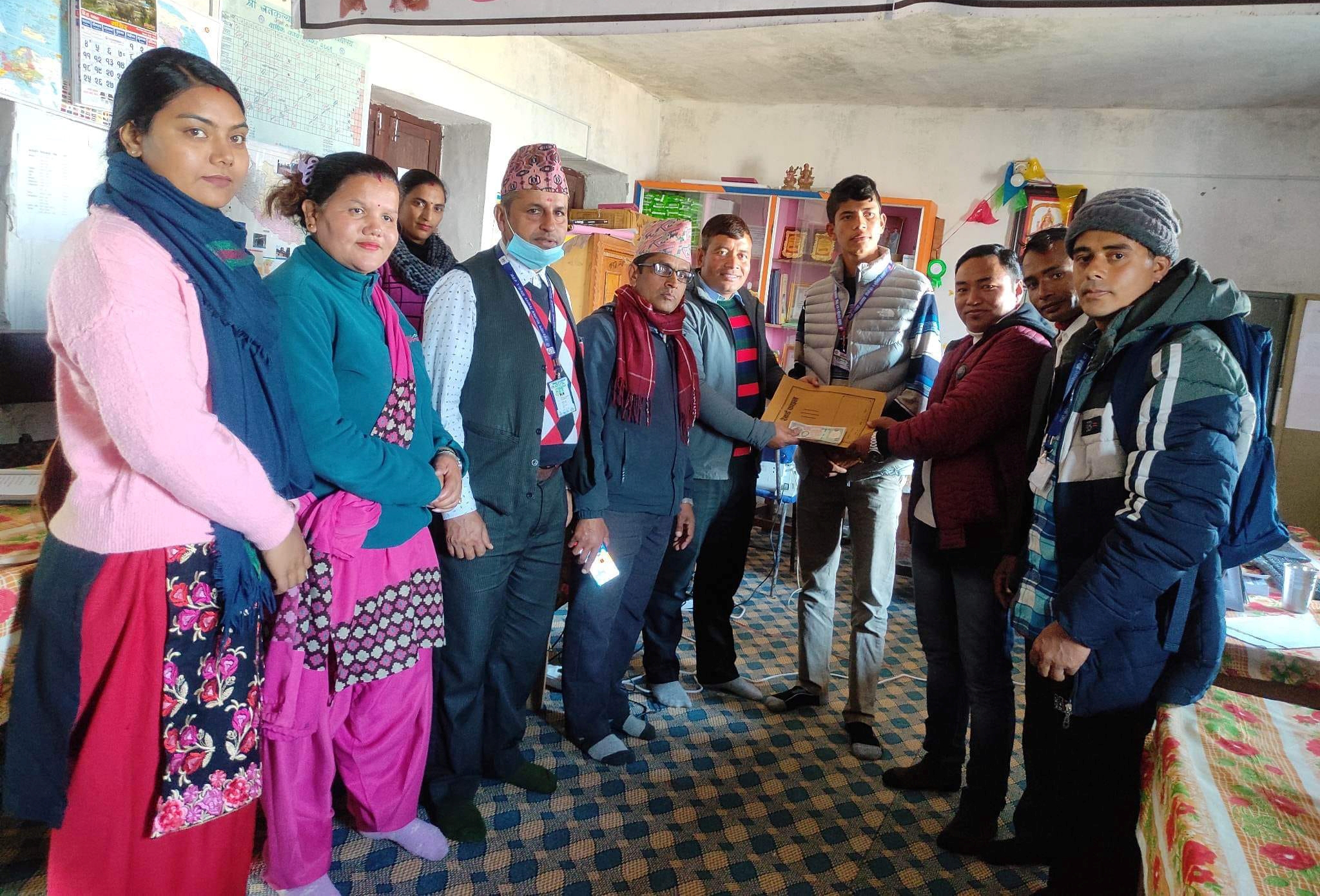 जैमिनीमा ‘एक वडा, एक मावि, एक अक्षयकोष’ अभियान