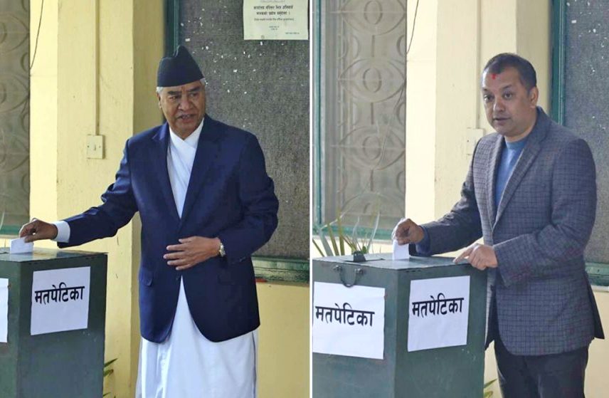 संसदीय दलको नेता नयन गर्न मतदान सकियो, केही समयपछि गणना हुने