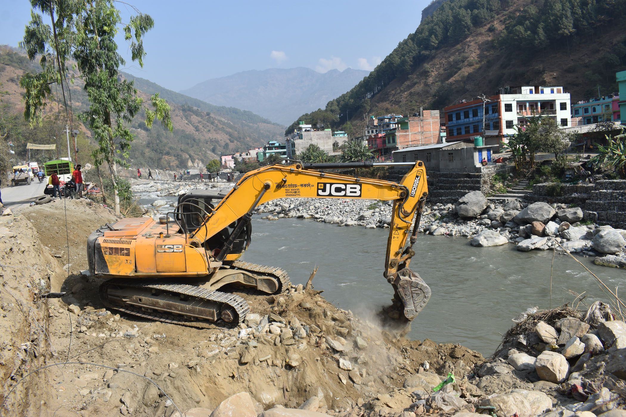 कालीगण्डकीमा बेलिब्रिज निर्माण सुरु