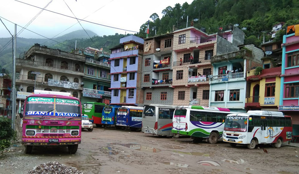 बुर्तिवाङको खप्तरीबाङमा व्यवस्थित बसपार्क बन्ने