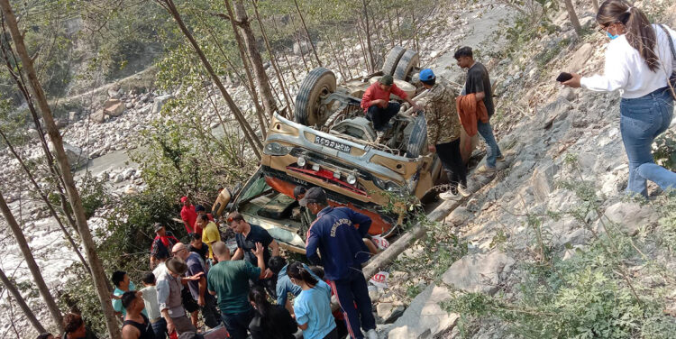 बस दुर्घटनाका घाइतेको अवस्था सामान्य
