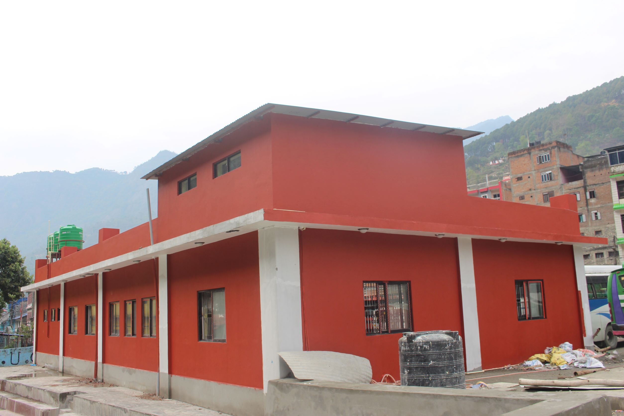 कालीपुल बसपार्कमा टर्मिनल भवन निर्माण