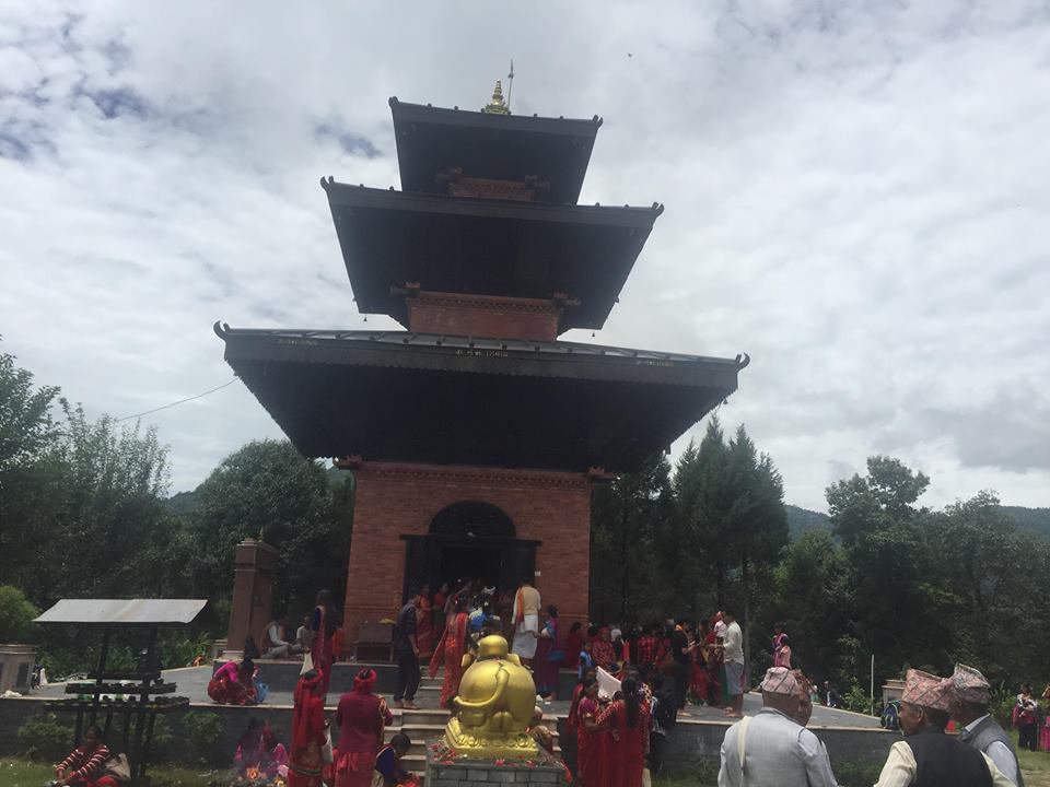 बिहुँकोट मन्दिरमा निर्मित संरचना हस्तान्तरण