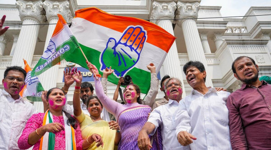 दक्षिण भारतको कर्नाटकमा कंग्रेसलाई बहुमत