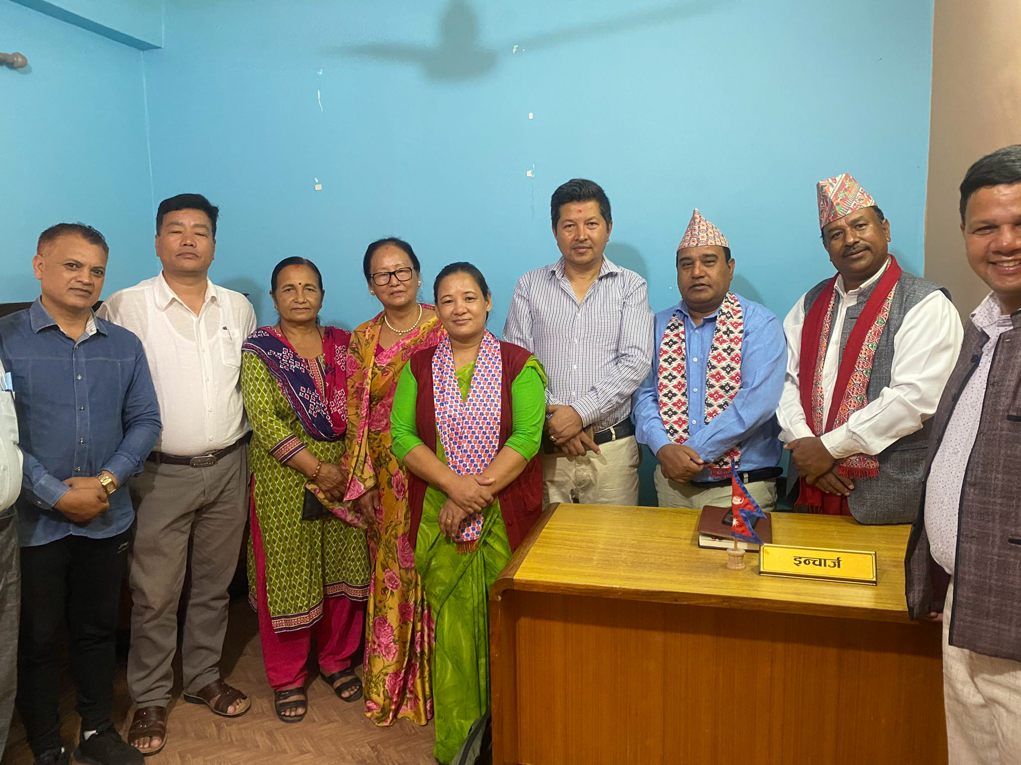 एमाले जिल्ला र पालिका इञ्चार्जलाई स्वागत