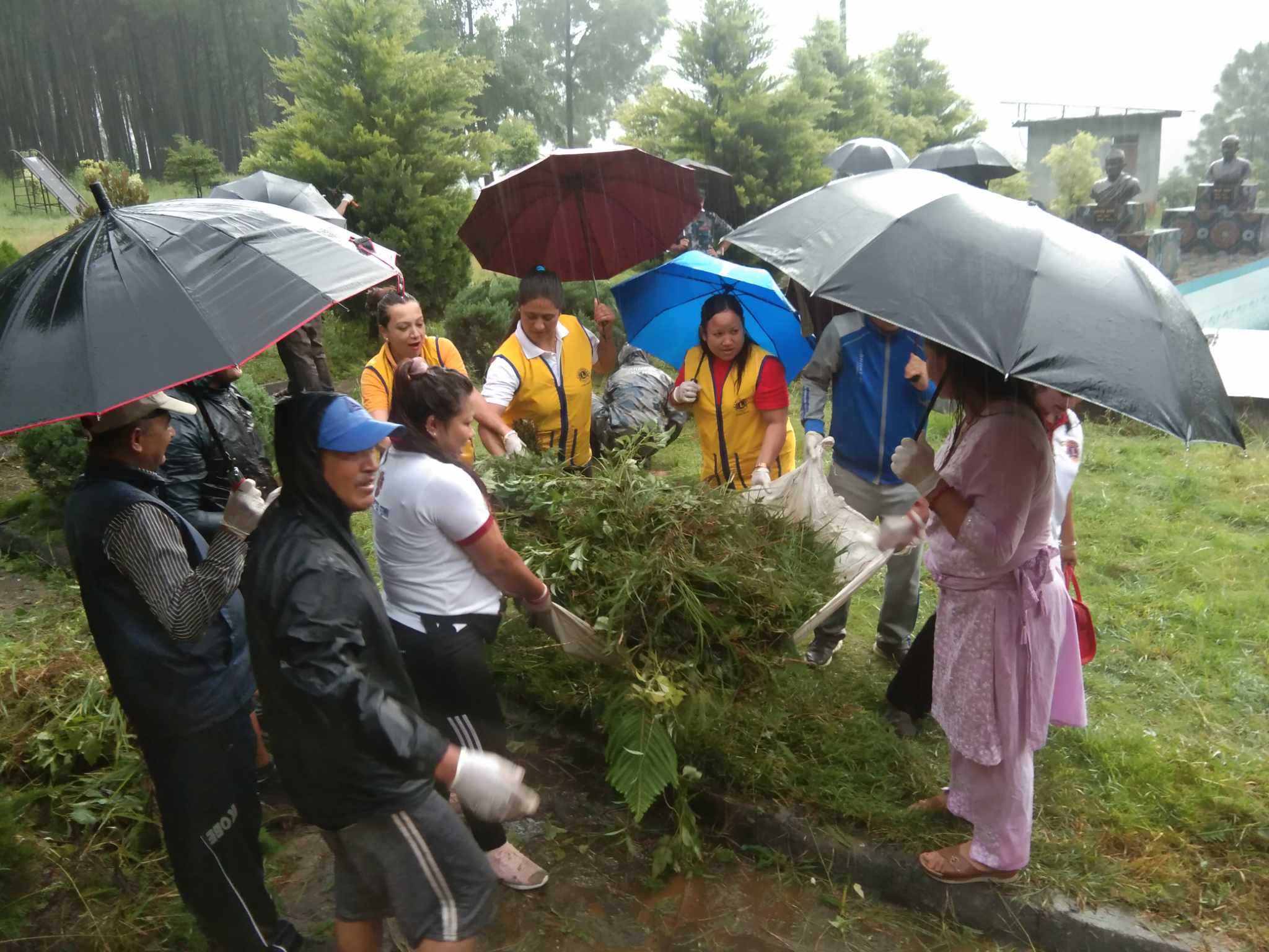 सहिद पार्कमा सरसफाई