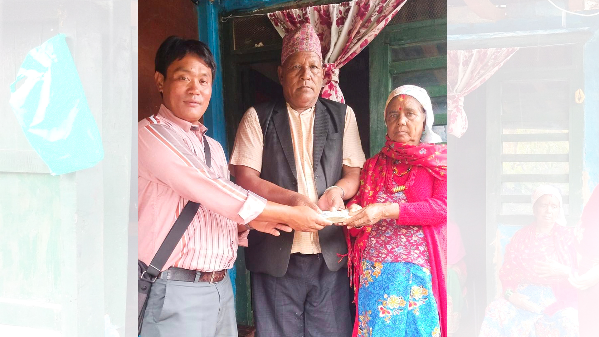 मृगौला पीडित नगरमतिलाई आर्थिक सहयोग