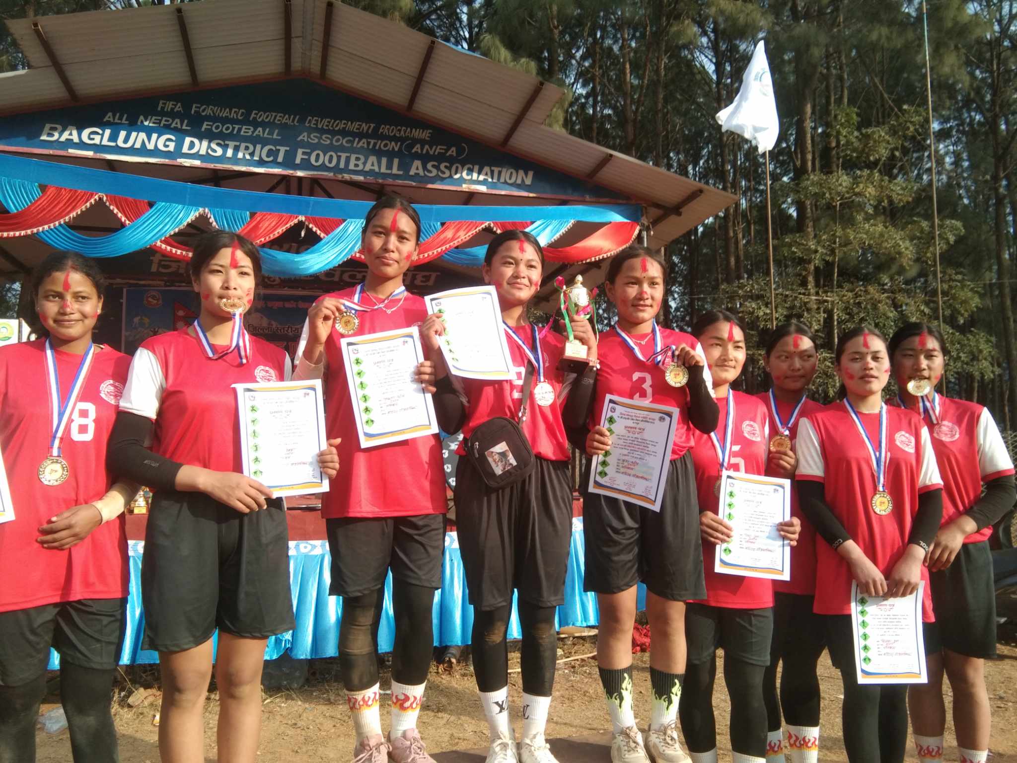 छात्रा भलिबलको उपाधि बडिगाडले जित्यो