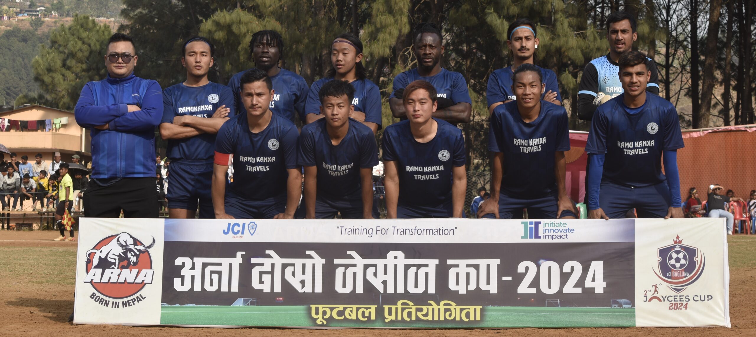 बागलुङ सुधार केन्द्र दोश्रो अर्ना जेसिज कप फुटबलको च्याम्पियन