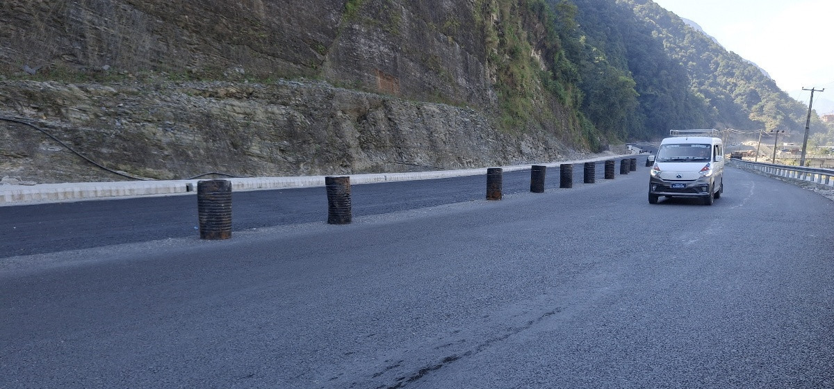 पोखराको हरिचोक-याम्दी खण्ड स्तरोन्नति अन्तिम चरणमा