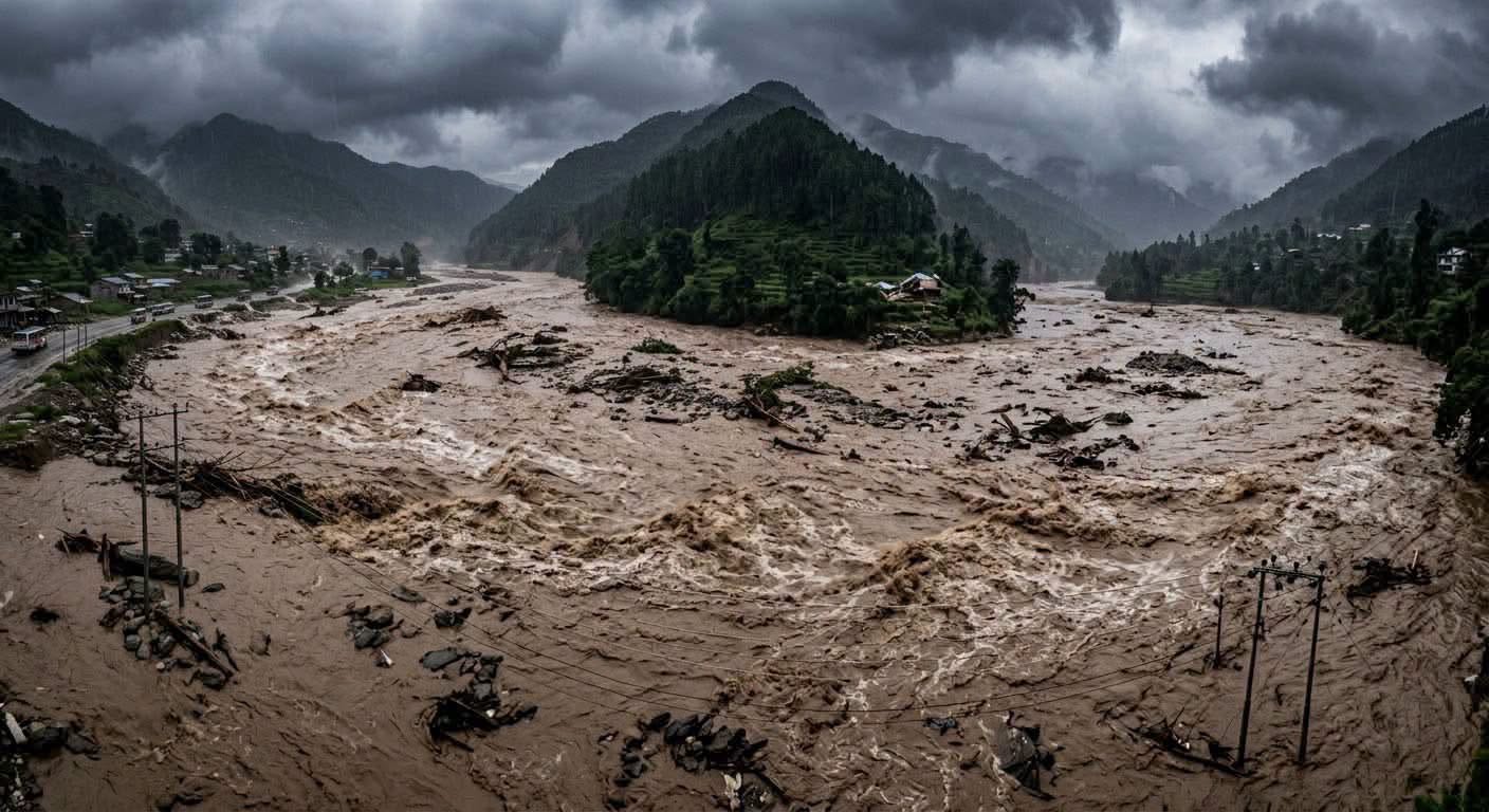 भोटेकोशीको बाढी मुग्लीनतर्फ आँउदै नदि सिमानाका नागरिकलाई उच्च सतर्कता अपनाउन आग्रह